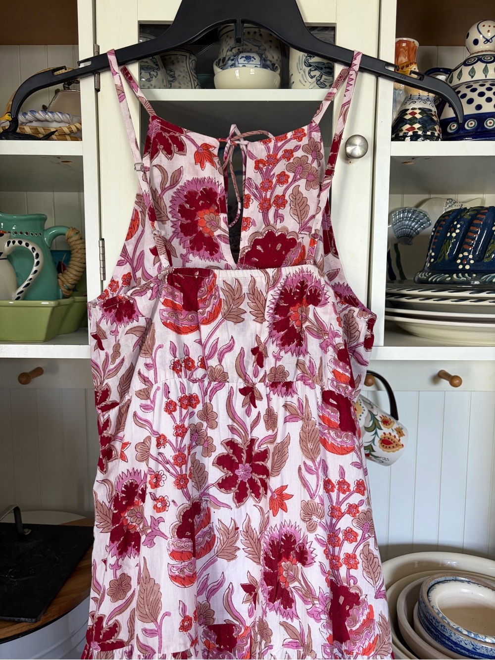 Jude Connally Anita Maxi Dress Sz 12 Pink and Red Floral Print - Picture 5 of 10